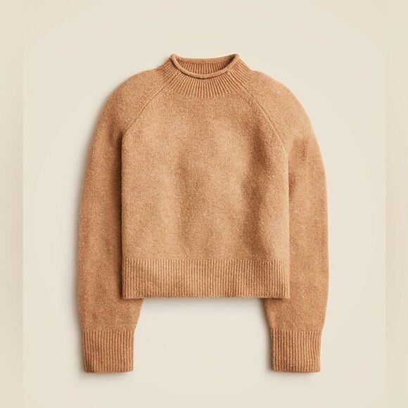 NWT J CREW Rollneck™ sweater in Supersoft yarn in Brown/grey - Picture 5 of 7